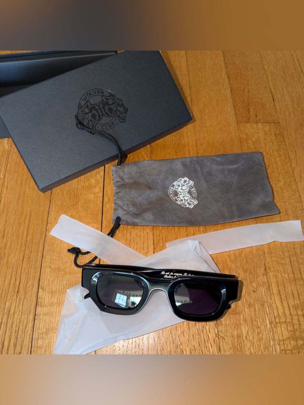 wolves forever club black sunglasses darc sport UV 400 NIB CrossFit Health Goth